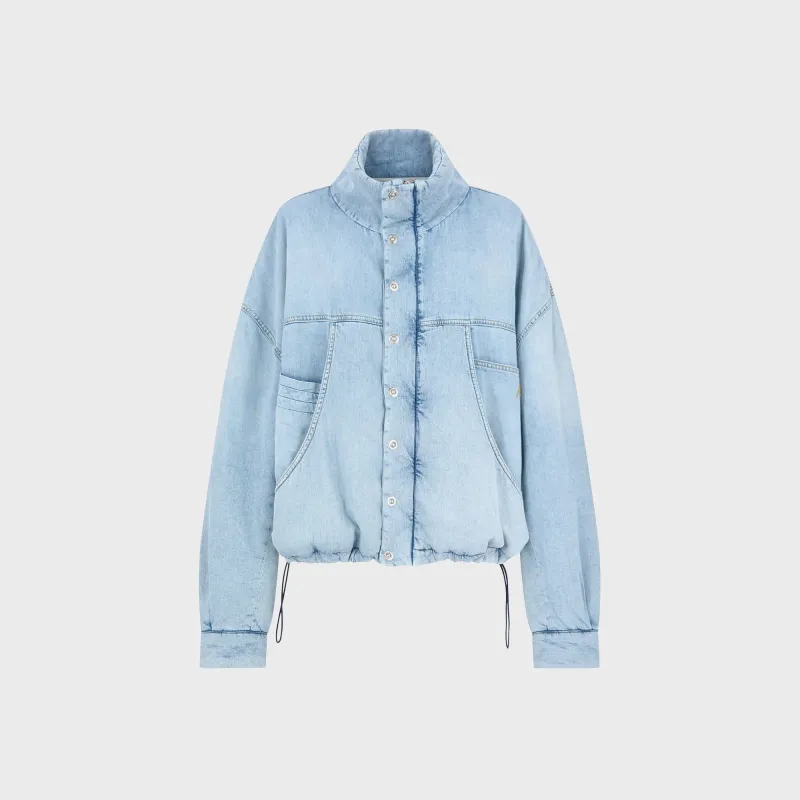 The Attico Bomber Jacket - Blue Super Washed made by The Attico