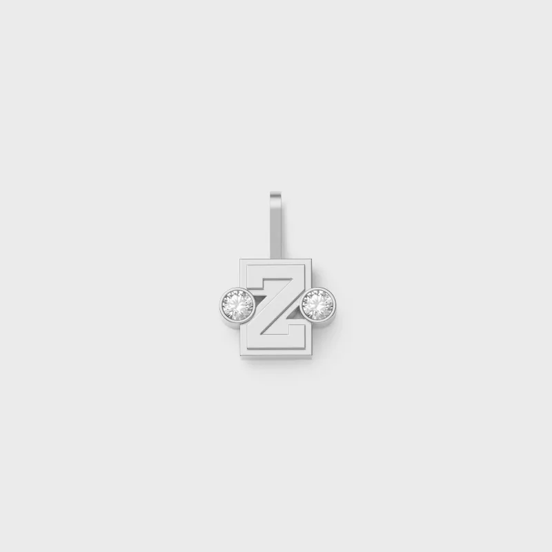 Greg Yuna Sÿlver Babÿ Umlaut Initial 'Z' Pendant - Sterling Silver made by Kith