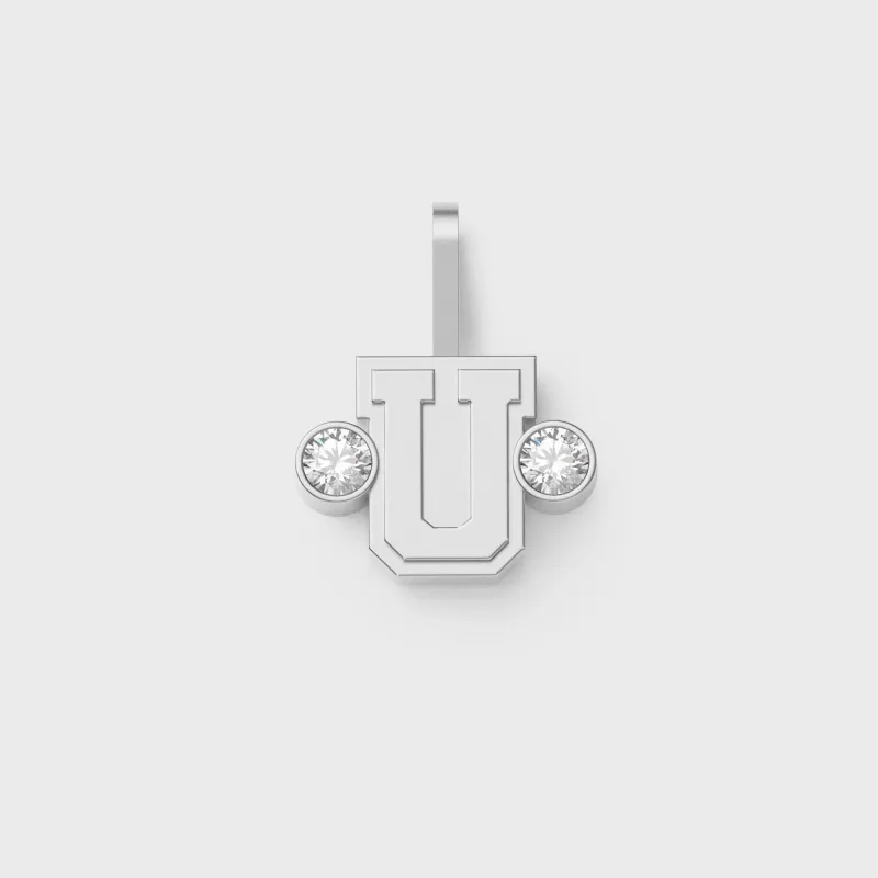 Greg Yuna Sÿlver Babÿ Umlaut Initial 'U' Pendant - Sterling Silver made by Kith