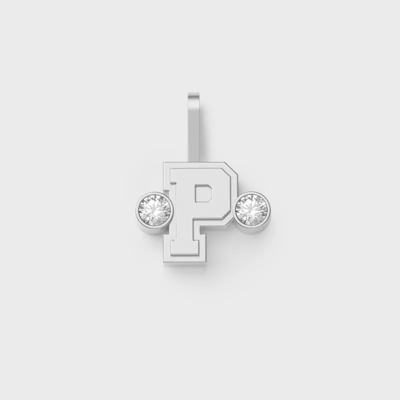 Greg Yuna Sÿlver Babÿ Umlaut Initial 'P' Pendant - Sterling Silver made by Kith