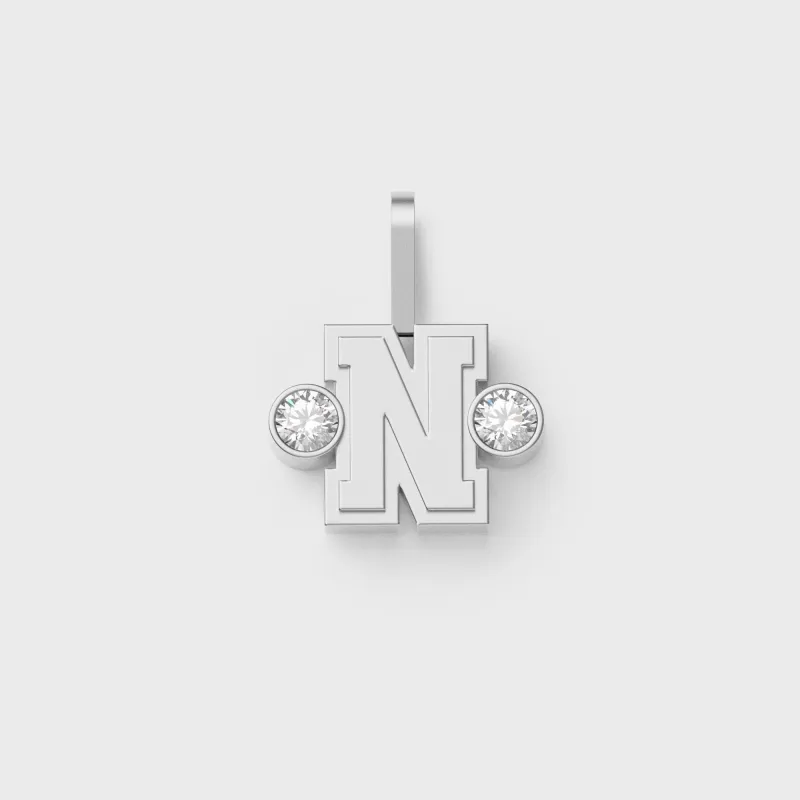 Greg Yuna Sÿlver Babÿ Umlaut Initial 'N' Pendant - Sterling Silver made by Kith