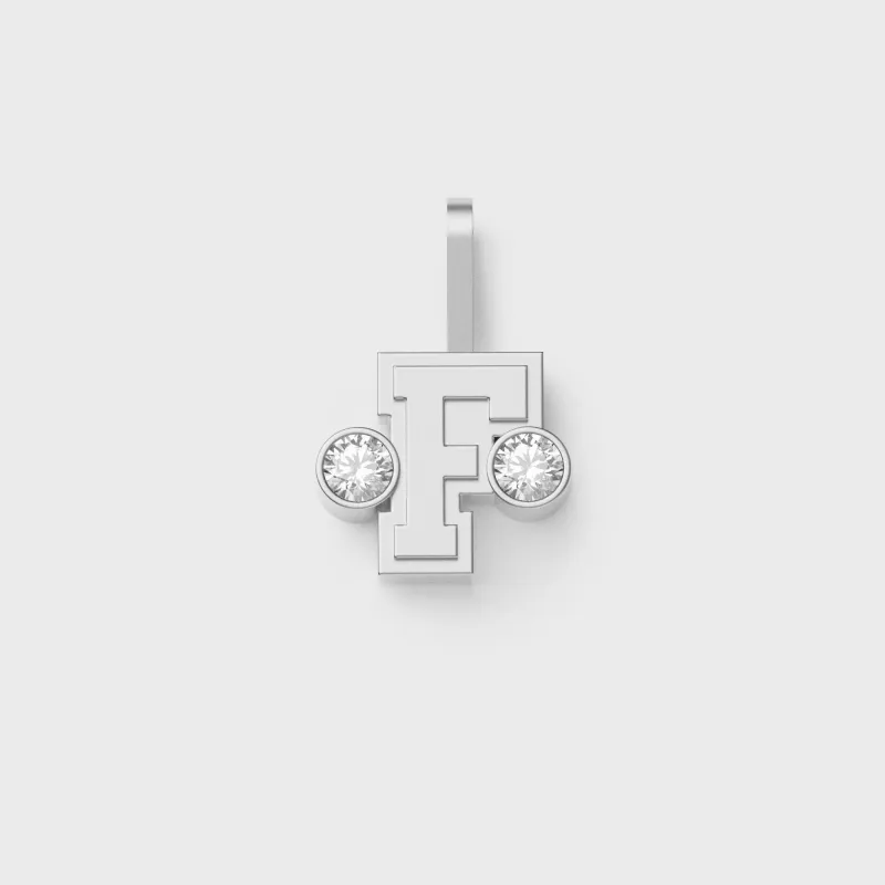 Greg Yuna Sÿlver Babÿ Umlaut Initial 'F' Pendant - Sterling Silver made by Kith