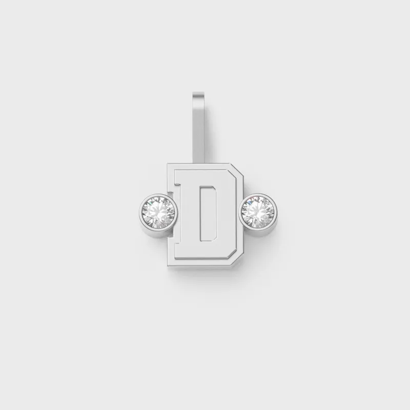 Greg Yuna Sÿlver Babÿ Umlaut Initial 'D' Pendant - Sterling Silver made by Kith