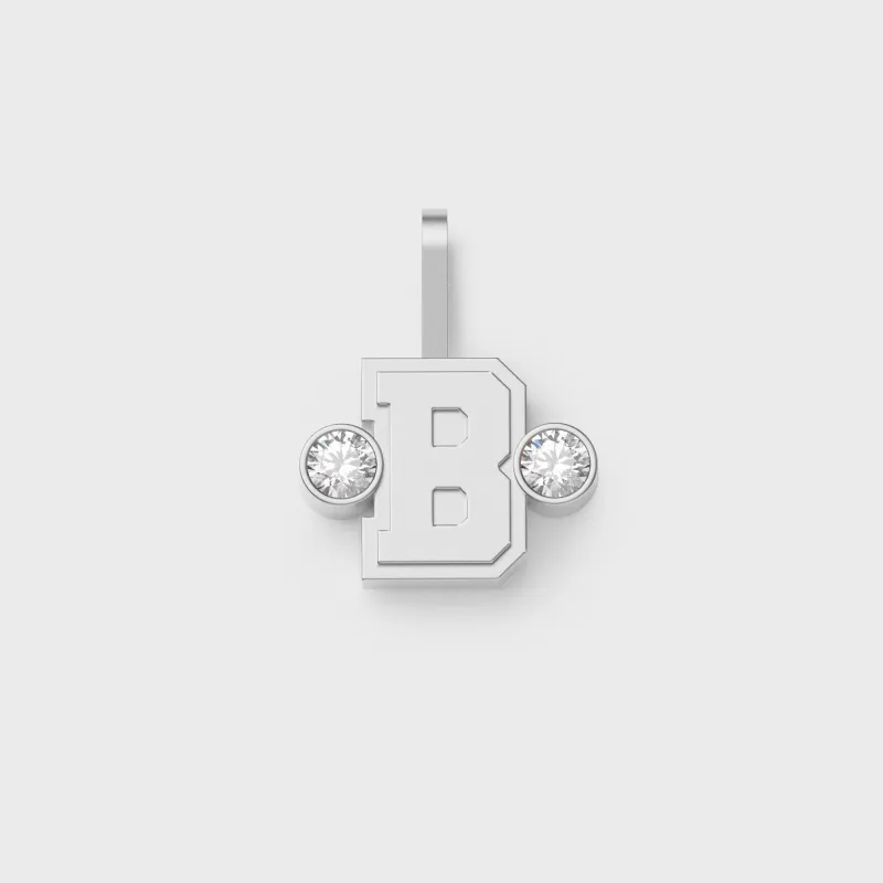 Greg Yuna Sÿlver Babÿ Umlaut Initial 'B' Pendant - Sterling Silver made by Kith