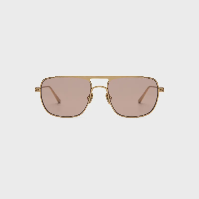 Elisa Johnson Jane Sunglasses - Gold / Amber made by Elisa Johnson