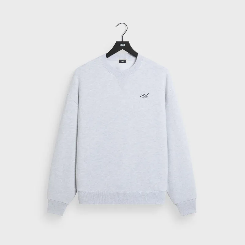 Kith Nelson Crewneck - Light Heather Grey made by Kith