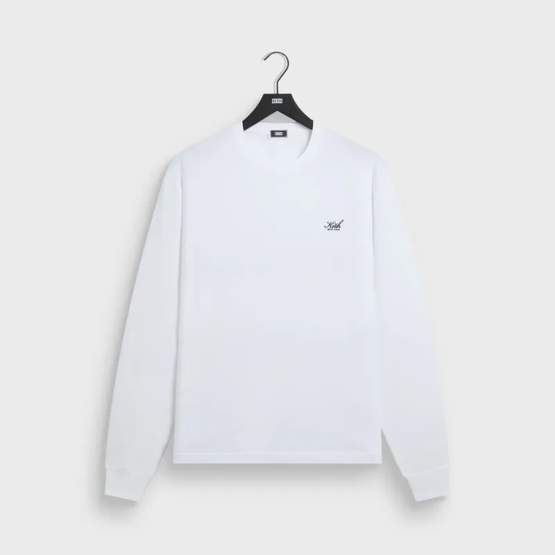 Kith Long Sleeve LAX Tee - White made by Kith