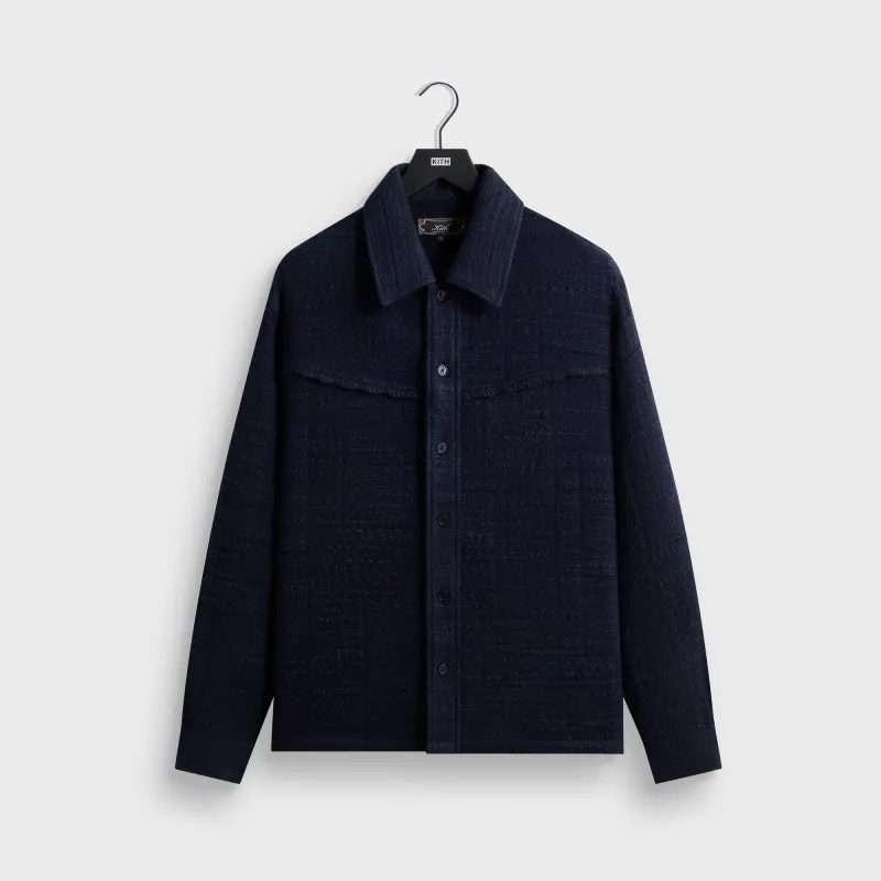 Kith Patchwork Tweed Johnson Shirt - Nocturnal made by Kith