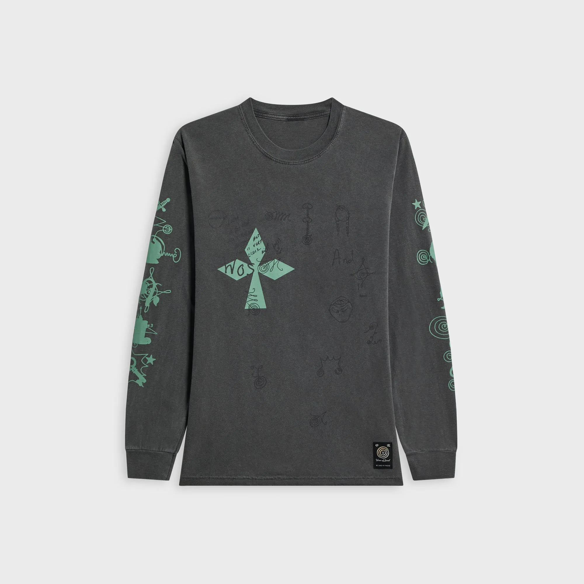 Wave of Sand x Nicola Long Sleeve Tee - Pepper sold by Kith