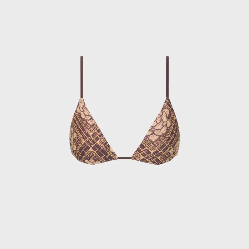 SIR Mireli String Triangle Top - Rose Parquet Plum made by SIR the label