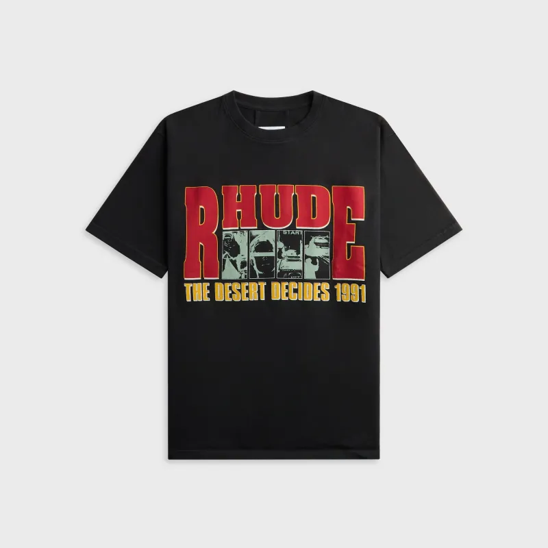 Rhude The Desert Decides Tee - Vintage Black / Red made by Rhude