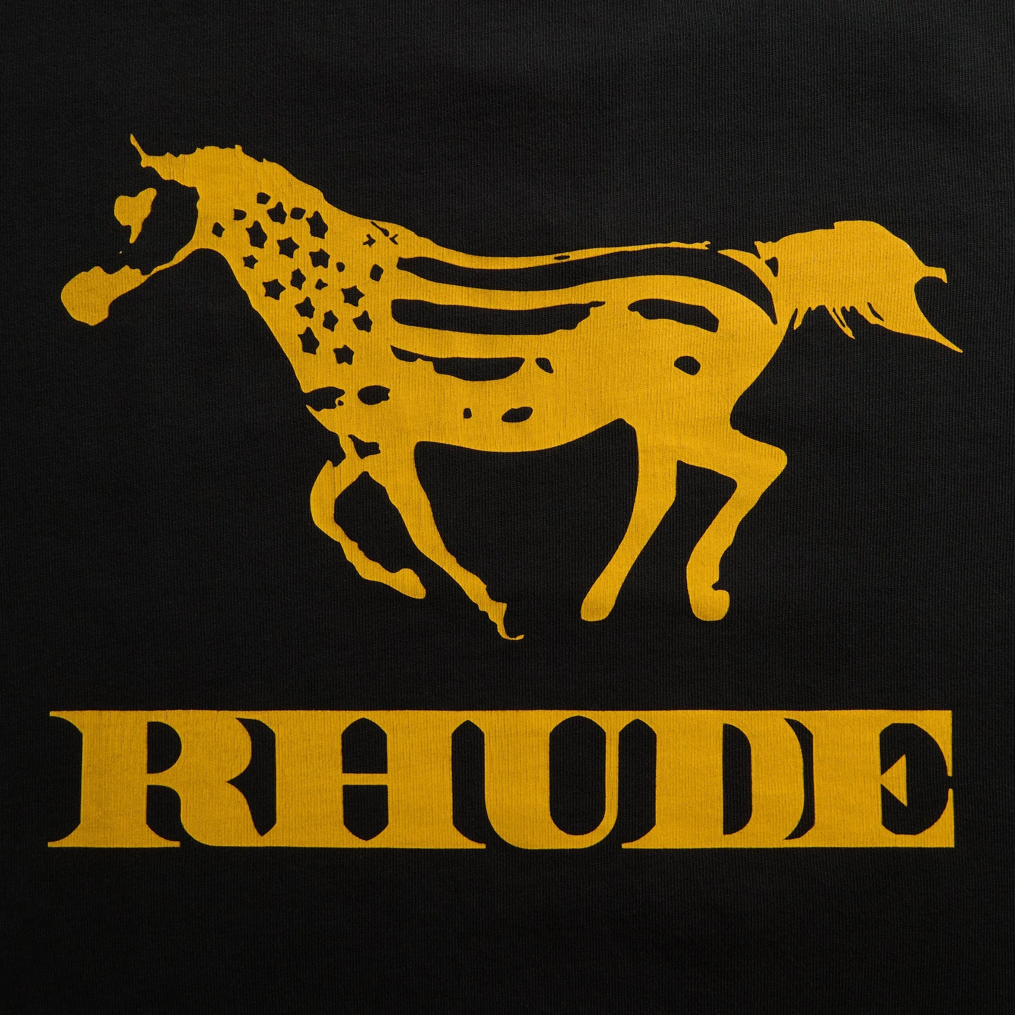 Rhude Dinero Tee - Vintage Black / Yellow sold by Kith product image thumbnail 3