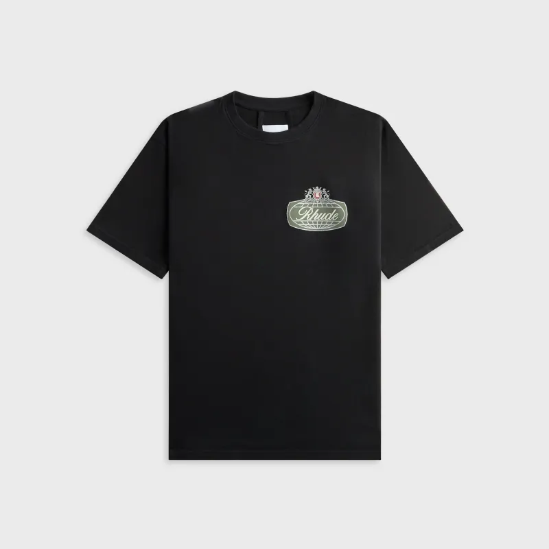 Rhude Desert Crest Tee - Vintage Black / Silver made by Rhude