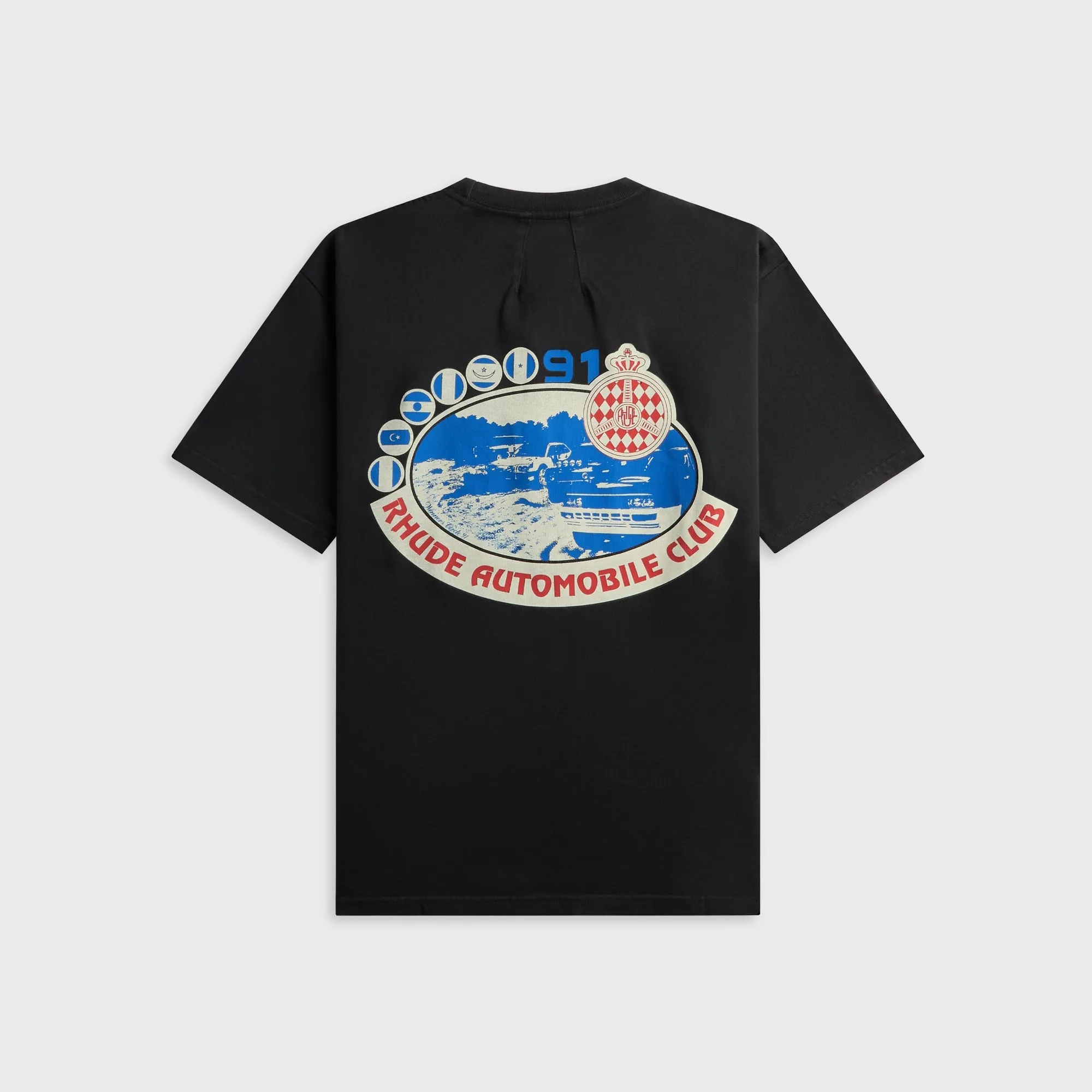 Rhude Automobile Club Tee - Vintage Black / Red sold by Kith product image thumbnail 2