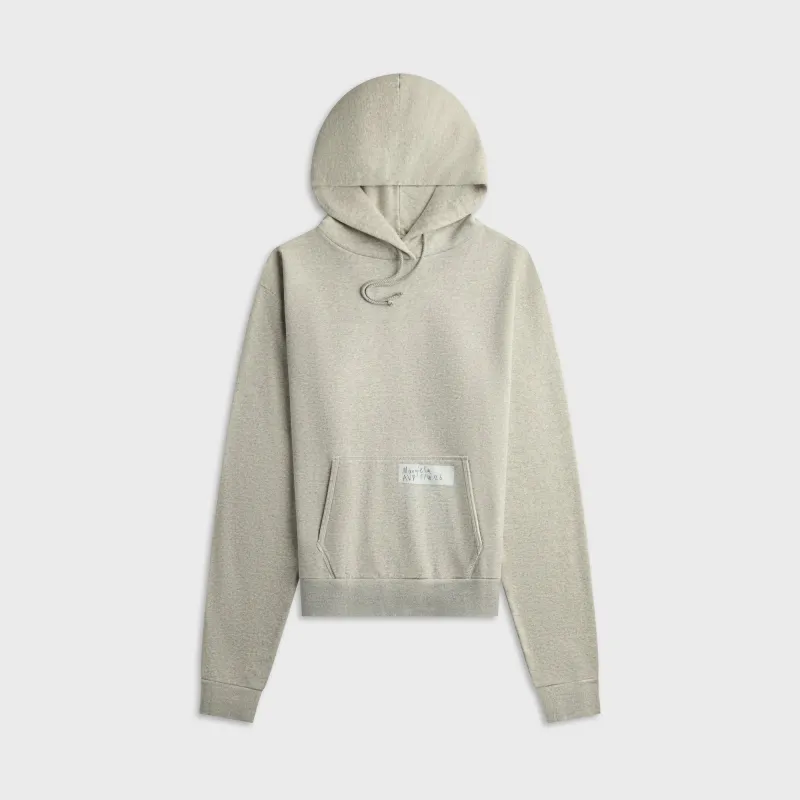 Maison Margiela Graphic Patch Hoodie - Grey Melange made by Maison Margiela
