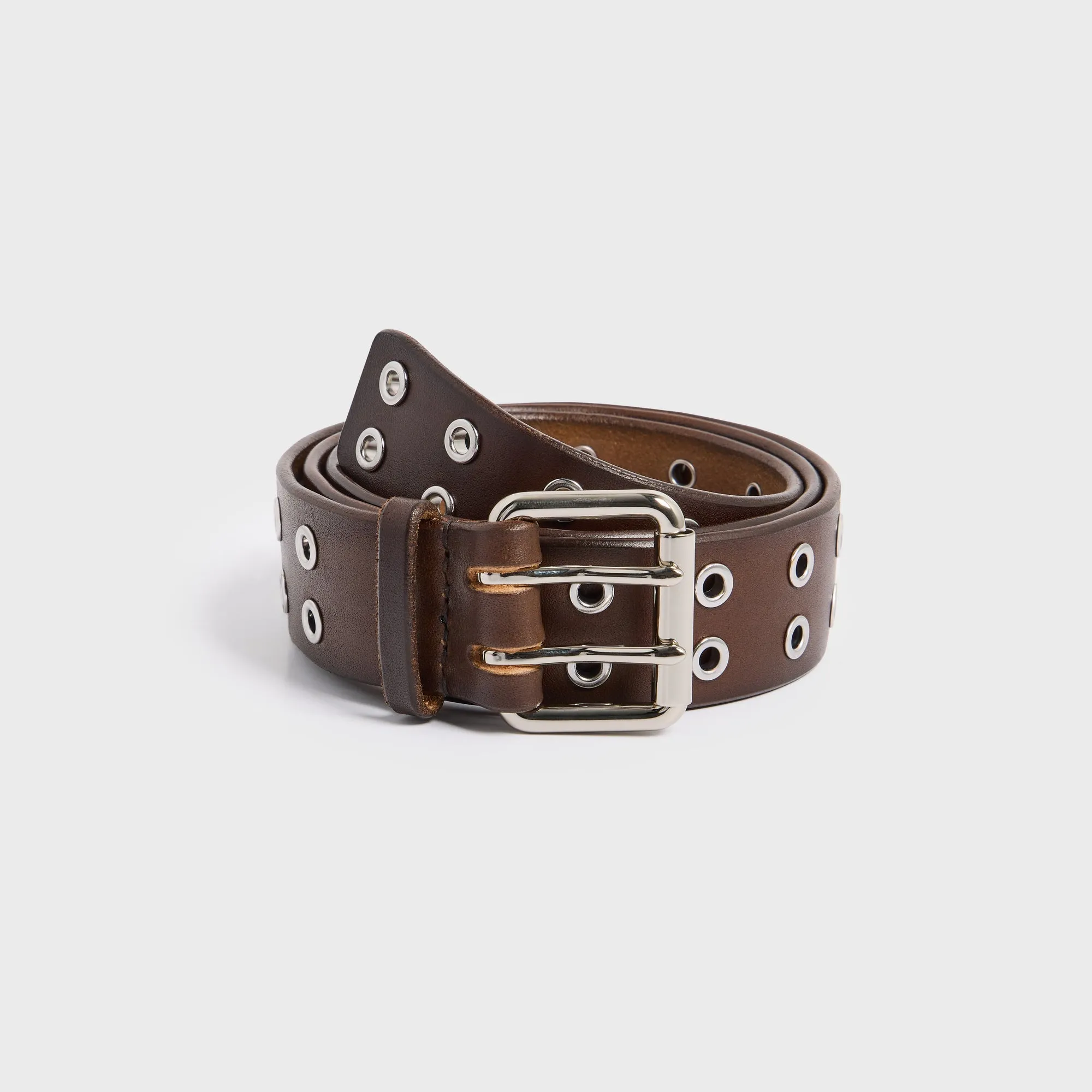 Maximum Henry Double Eyelet Belt - Dark Brown sold by Kith