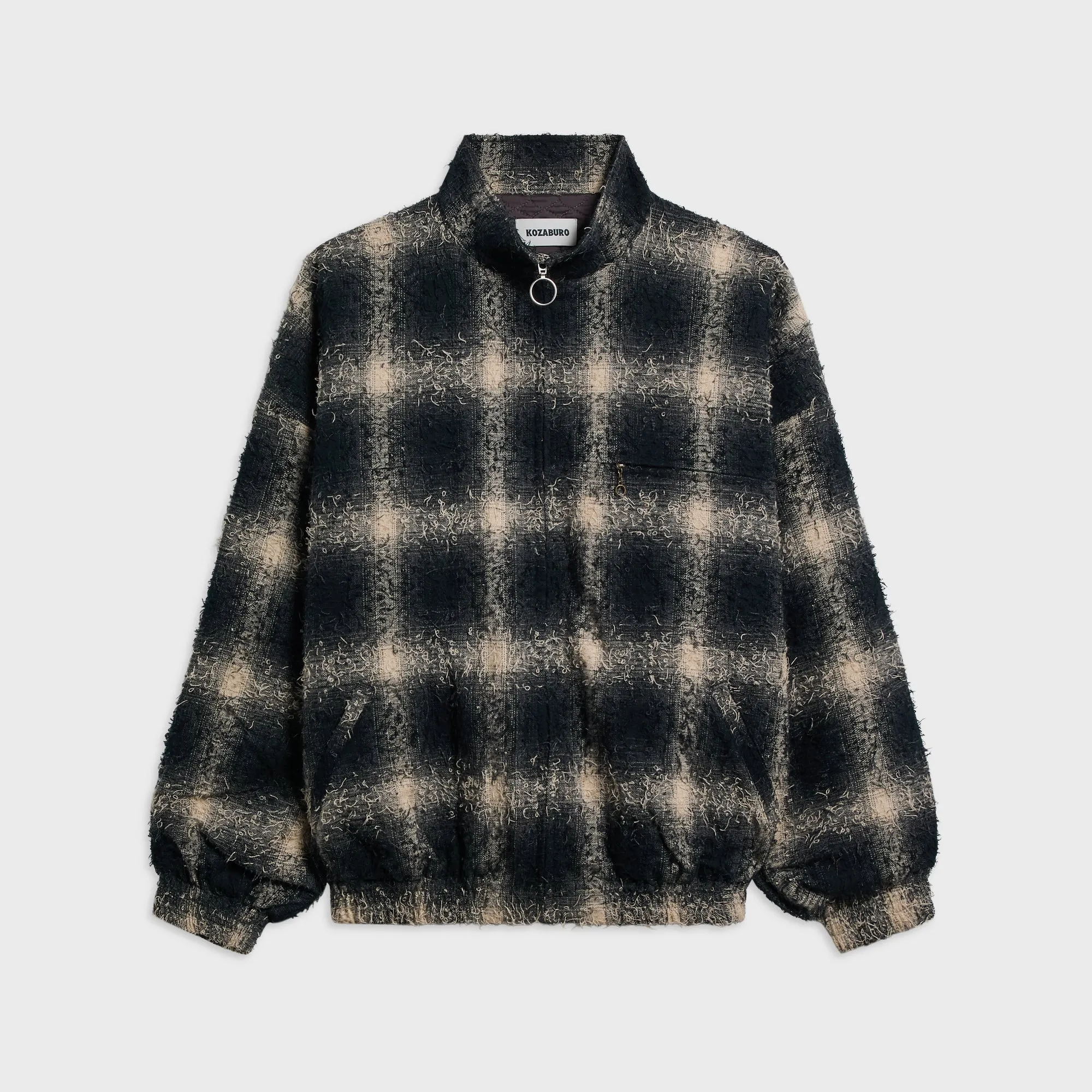 KOZABURO Short Track Jacket - Black sold by Kith