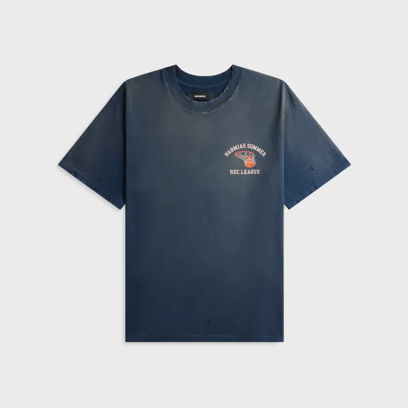 NAHMIAS Rec League Boxy Tee - Navy made by Nahmias