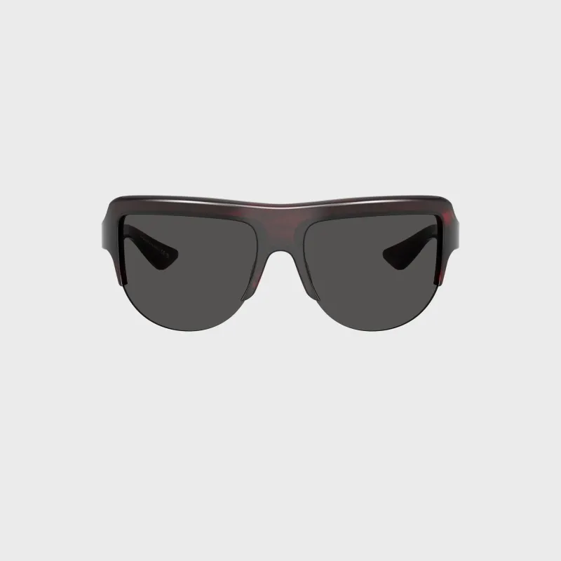 KHAITE x Oliver Peoples 1975C Sunglasses - Bordeaux Bark / Grey made by Kith