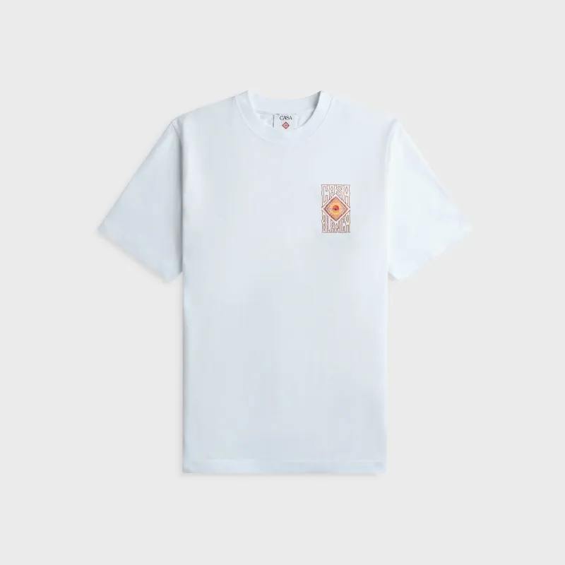 Casablanca Hermons Mirage Short Sleeve Tee - Bright White made by Casablanca