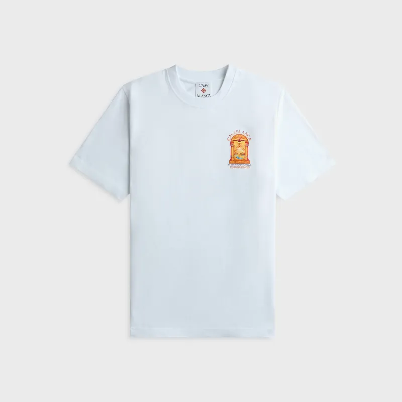 Casablanca Hermons Mirage Short Sleeve Tee - Bright White made by Casablanca
