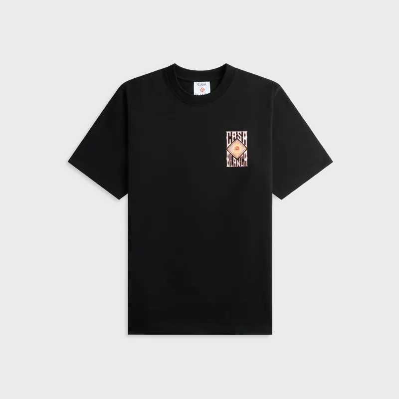 Casablanca Hermons Mirage Short Sleeve Tee - Black made by Casablanca