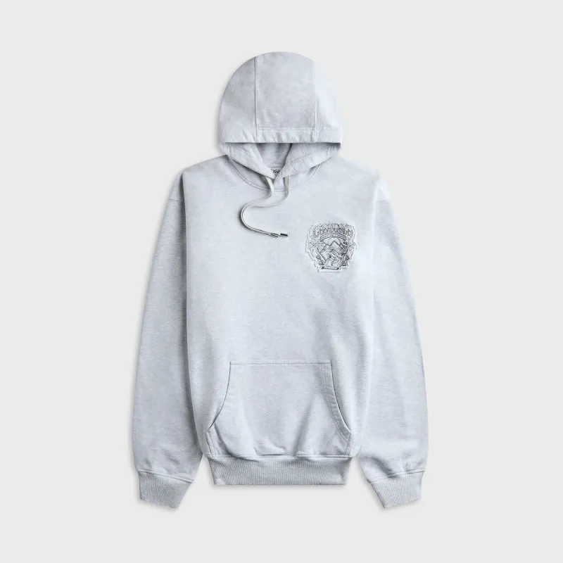 Casablanca Eveil Ancestral Applique Classic Hoodie - Grey Marle made by Casablanca