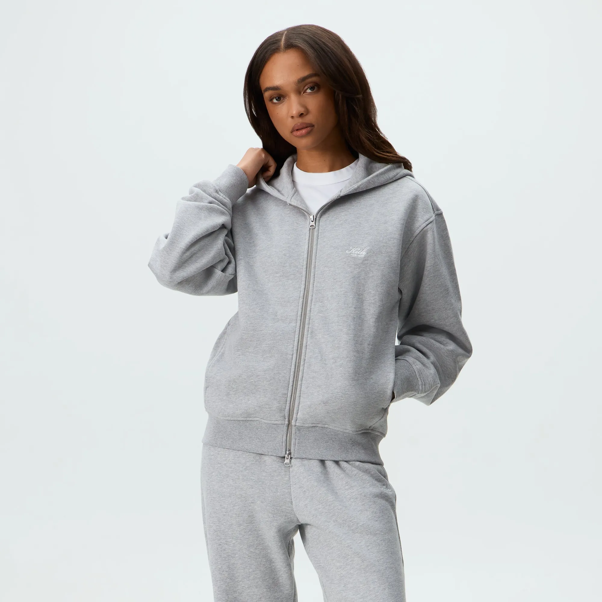 Kith Women Tanner Hoodie - Cool Heather Grey sold by Kith product image thumbnail 2