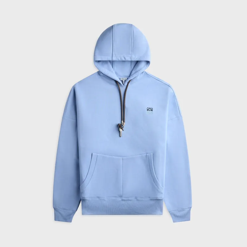 Loewe Cotton Hoodie - Light Blue made by Loewe