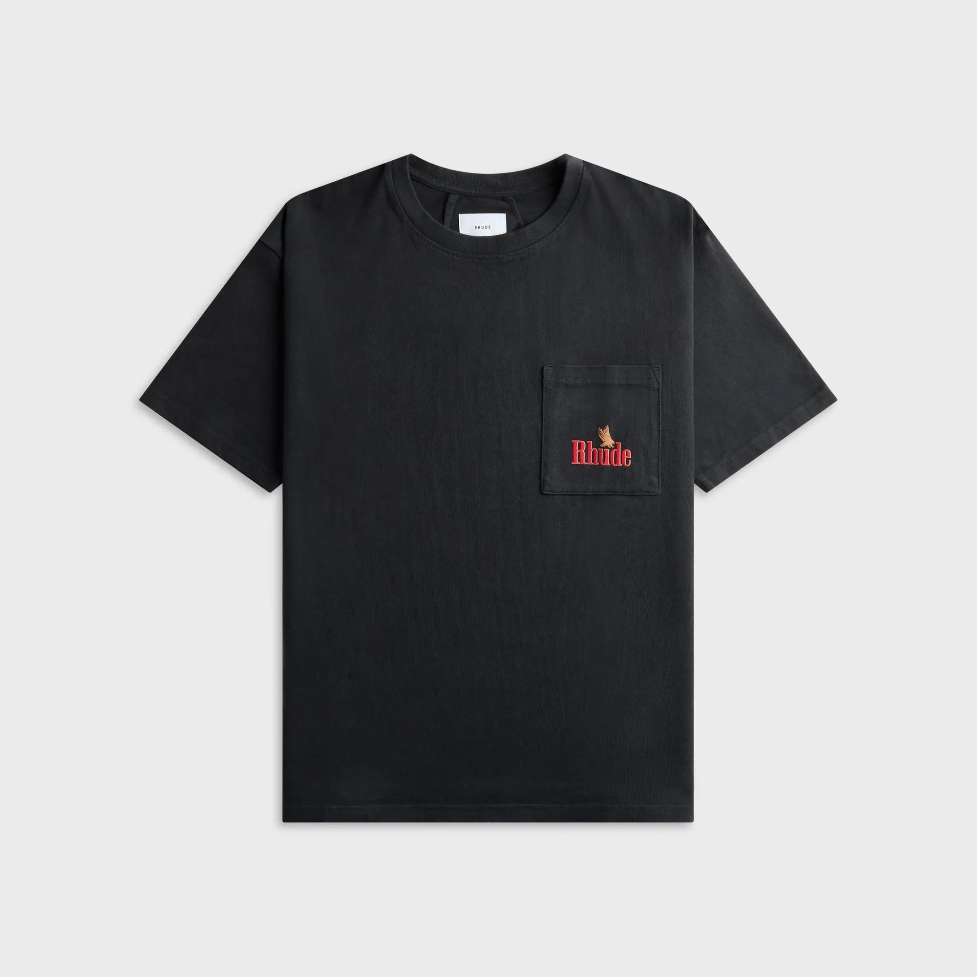 Rhude American Spirit Short Sleeve Pocket Graphic Tee - Vintage Black / Red sold by Kith