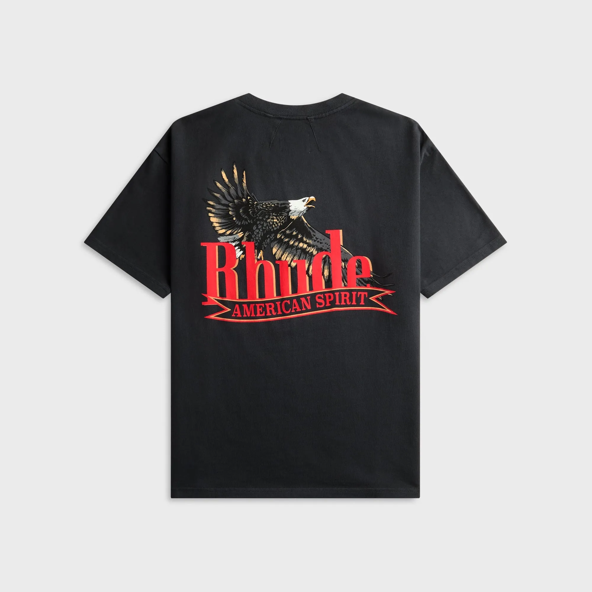 Rhude American Spirit Short Sleeve Pocket Graphic Tee - Vintage Black / Red sold by Kith product image thumbnail 2