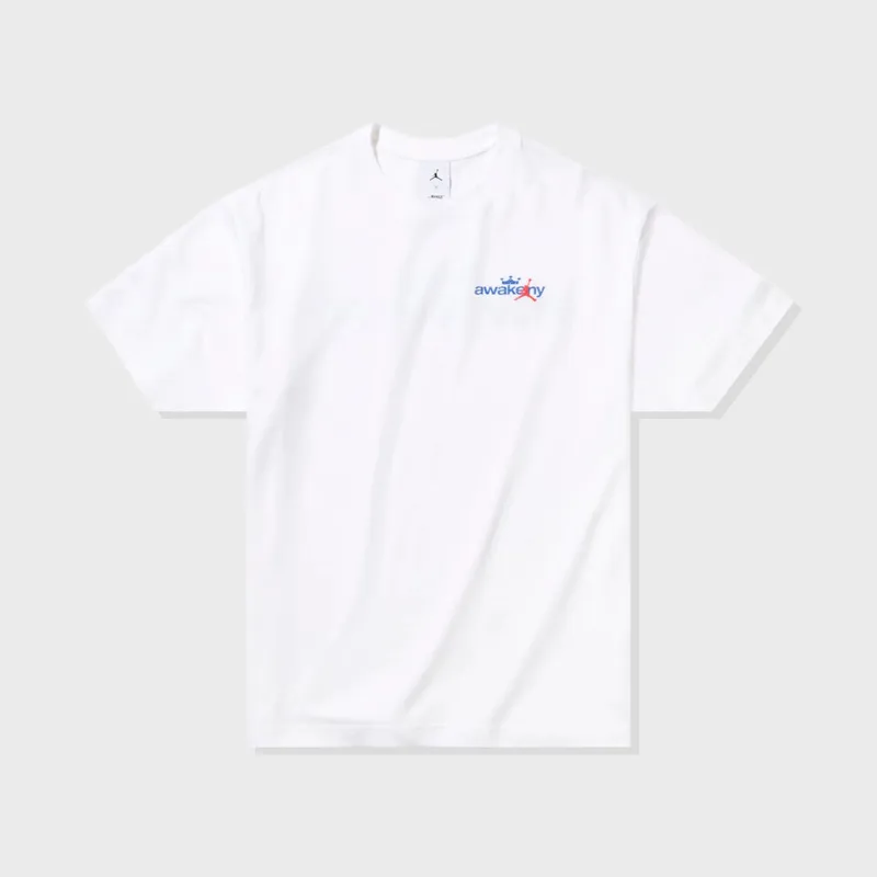 Jordan x Awake NY Tee - White / Light Blue made by Jordan