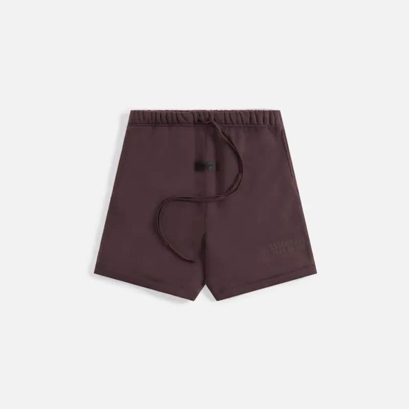 Essentials Fleece Shorts - Plum sold by Kith