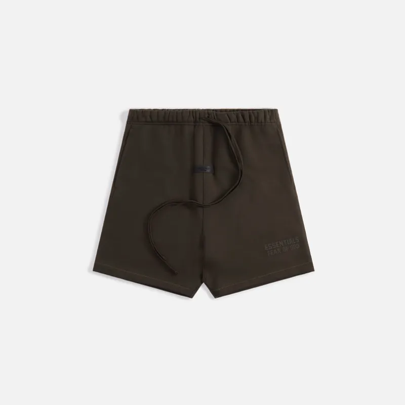 Essentials Fleece Shorts - Off-Black sold by Kith