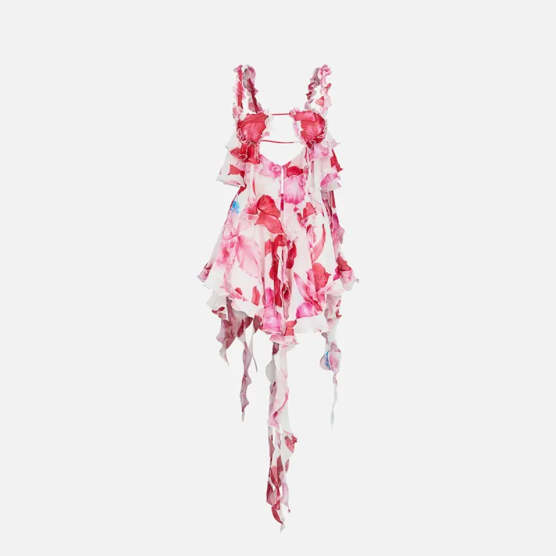 The Attico Glory Mini Dress - Pink Shades sold by Kith