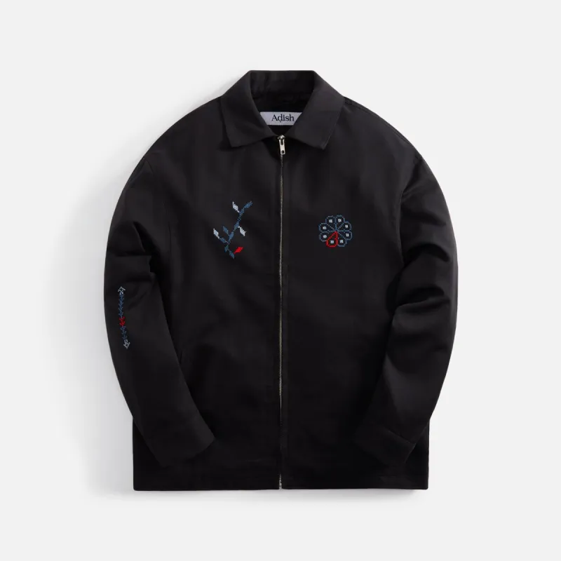 Adish Wardat Wool-Blend Zipper Jacket - Black sold by Kith