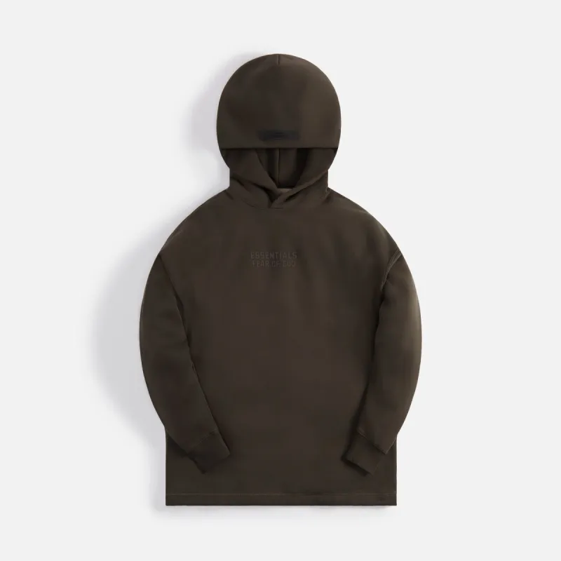 Essentials Fleece Relaxed Hoodie - Off-Black sold by Kith