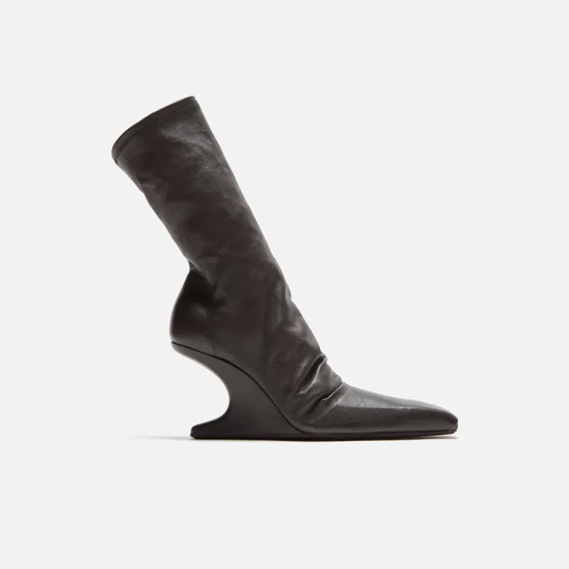 Rick Owens WMNS Cantilever 8 Wedge Ankle Boot - Dark Dust Stivali in Pelle made by Rick Owens