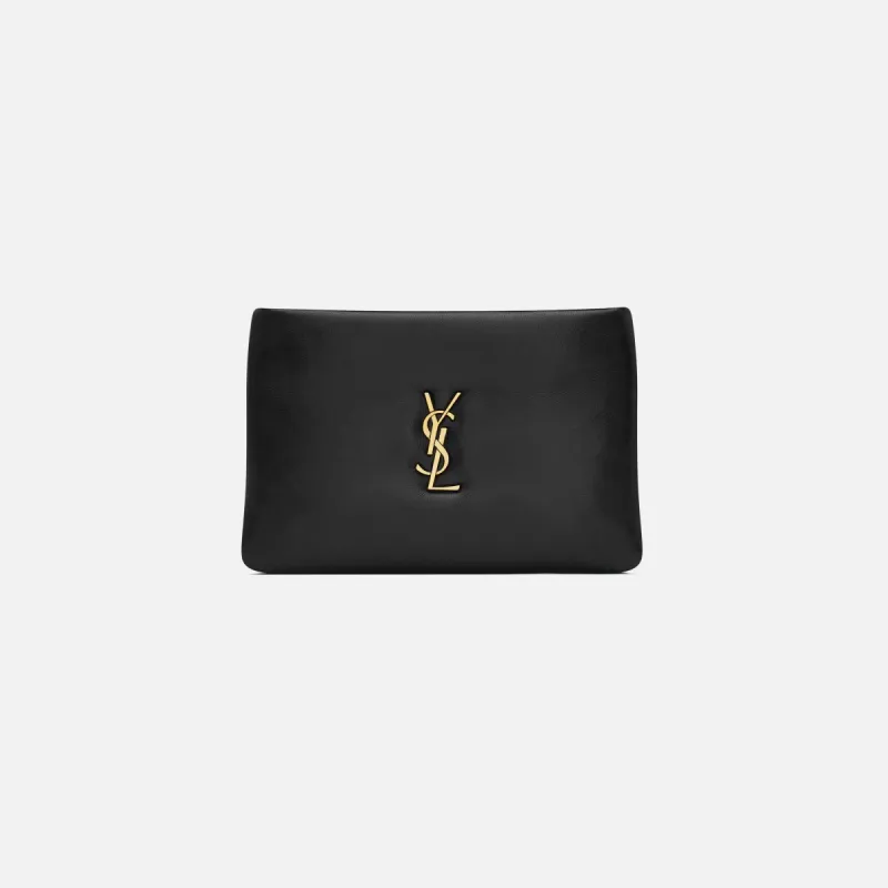 Saint Laurent YSL 418Y Medium Pillow Pouch - Nero sold by Kith