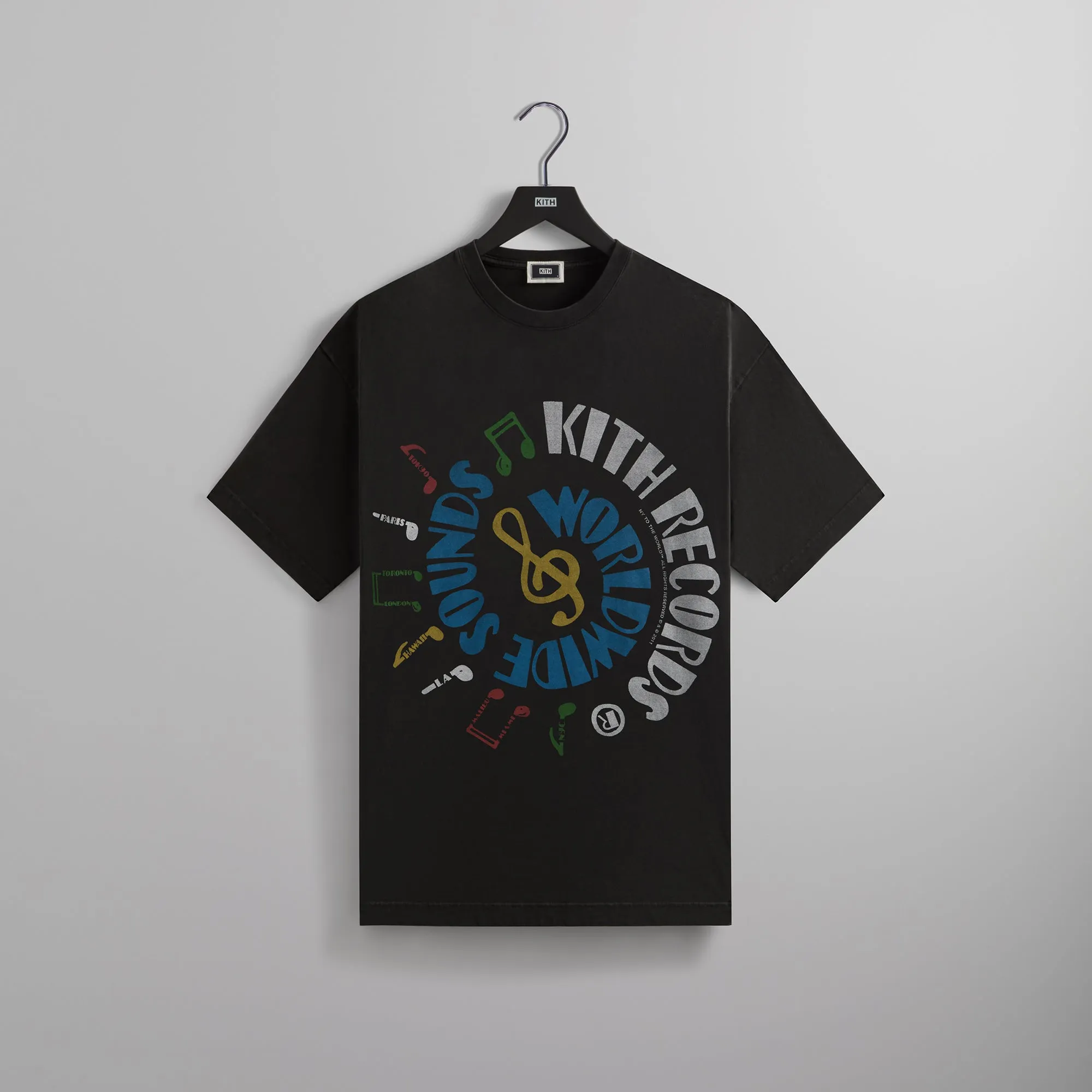 Kith Records Vintage Tee - Black | Parallel