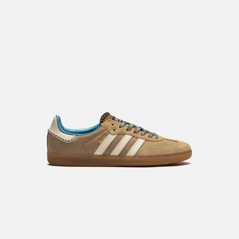 adidas x Wales Bonner Samba - Wonder White / Ash Blue sold by Kith