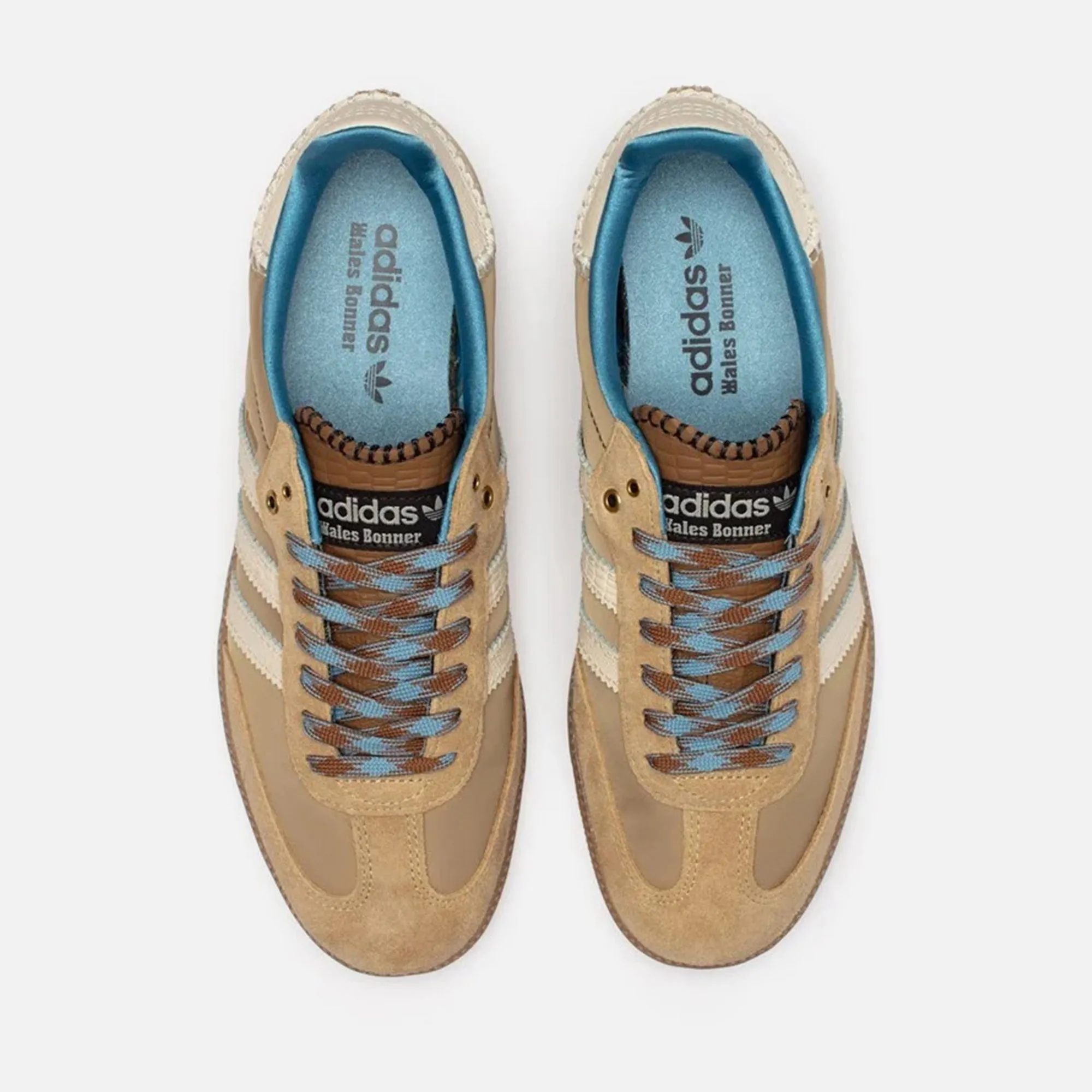 adidas x Wales Bonner Samba - Wonder White / Ash Blue sold by Kith product image thumbnail 3