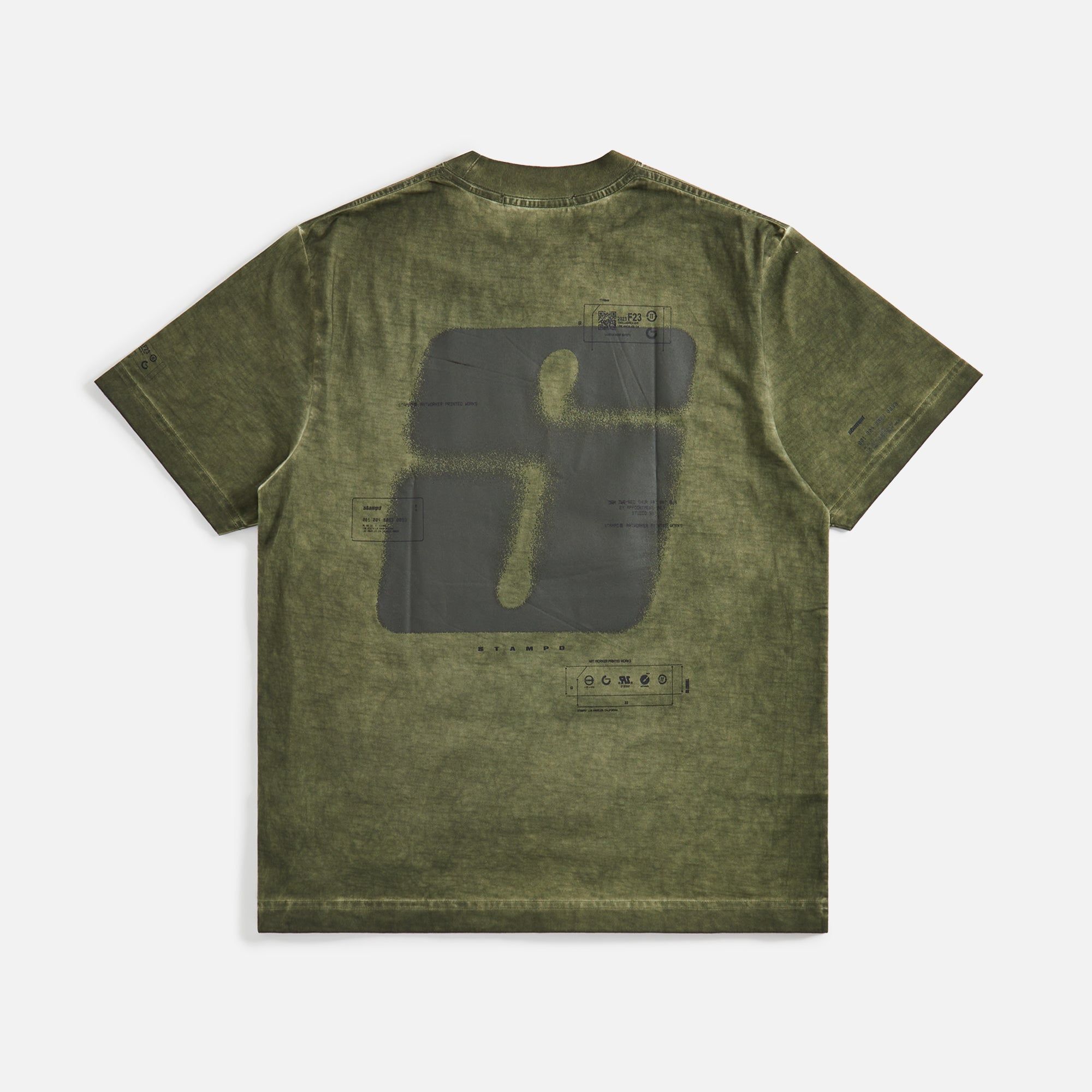 Stampd Oil Washed Transit Relaxed Tee - Army sold by Kith product image thumbnail 2