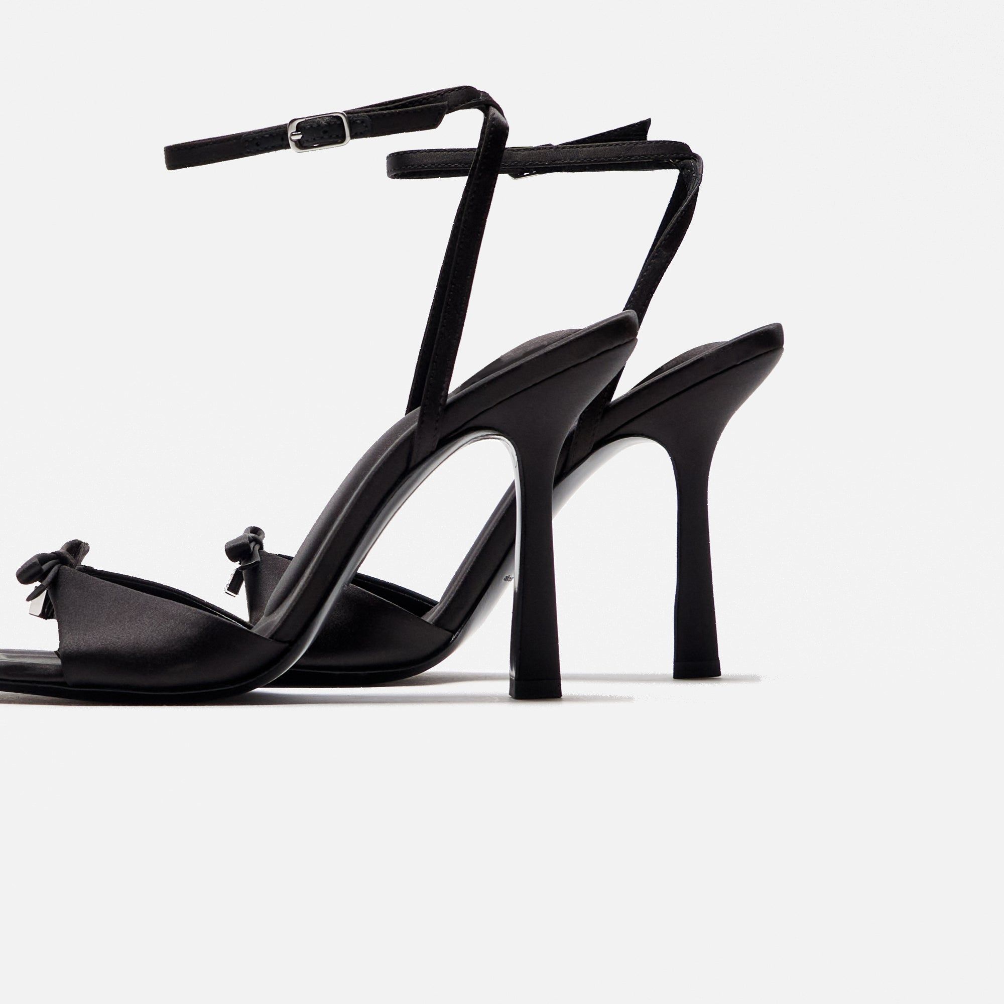Alexander Wang Dahlia 105 Bow Sandal - Satin Black sold by Kith product image thumbnail 3