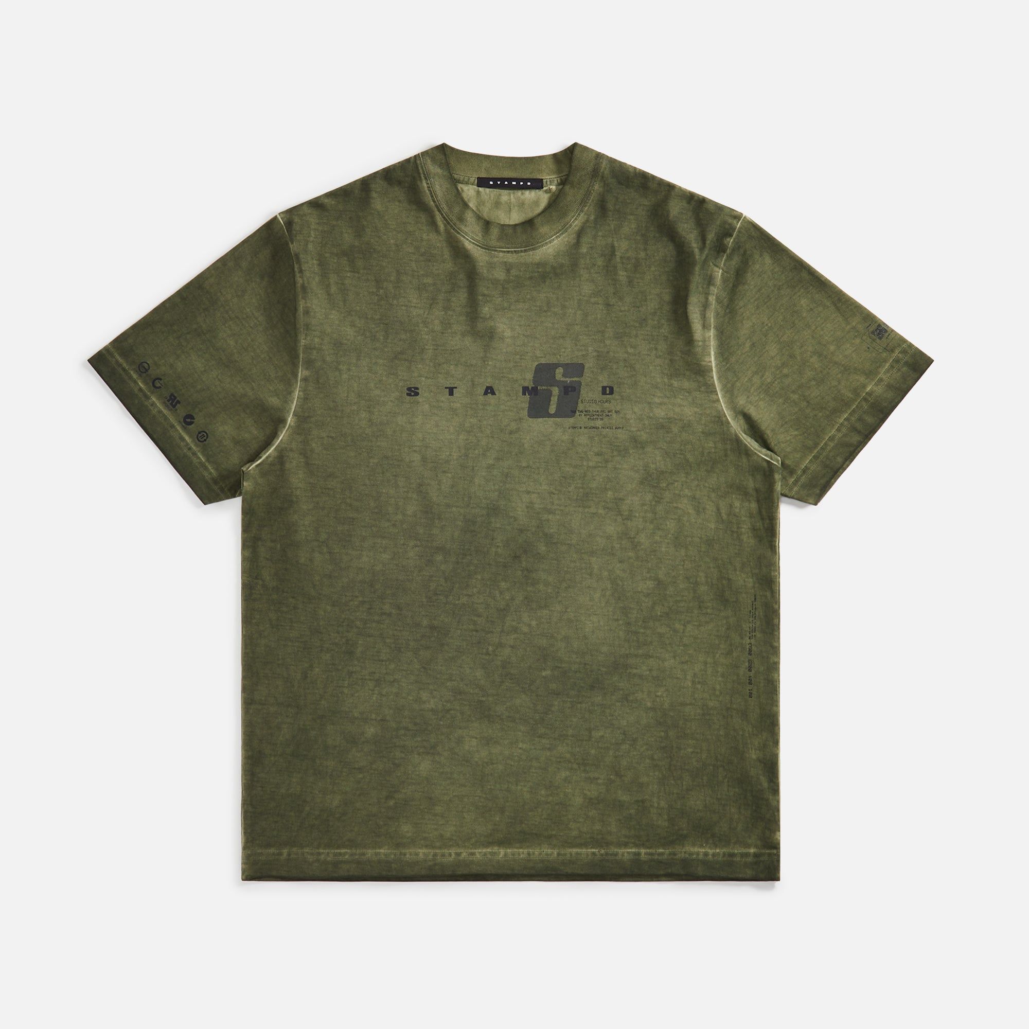 Stampd Oil Washed Transit Relaxed Tee - Army sold by Kith