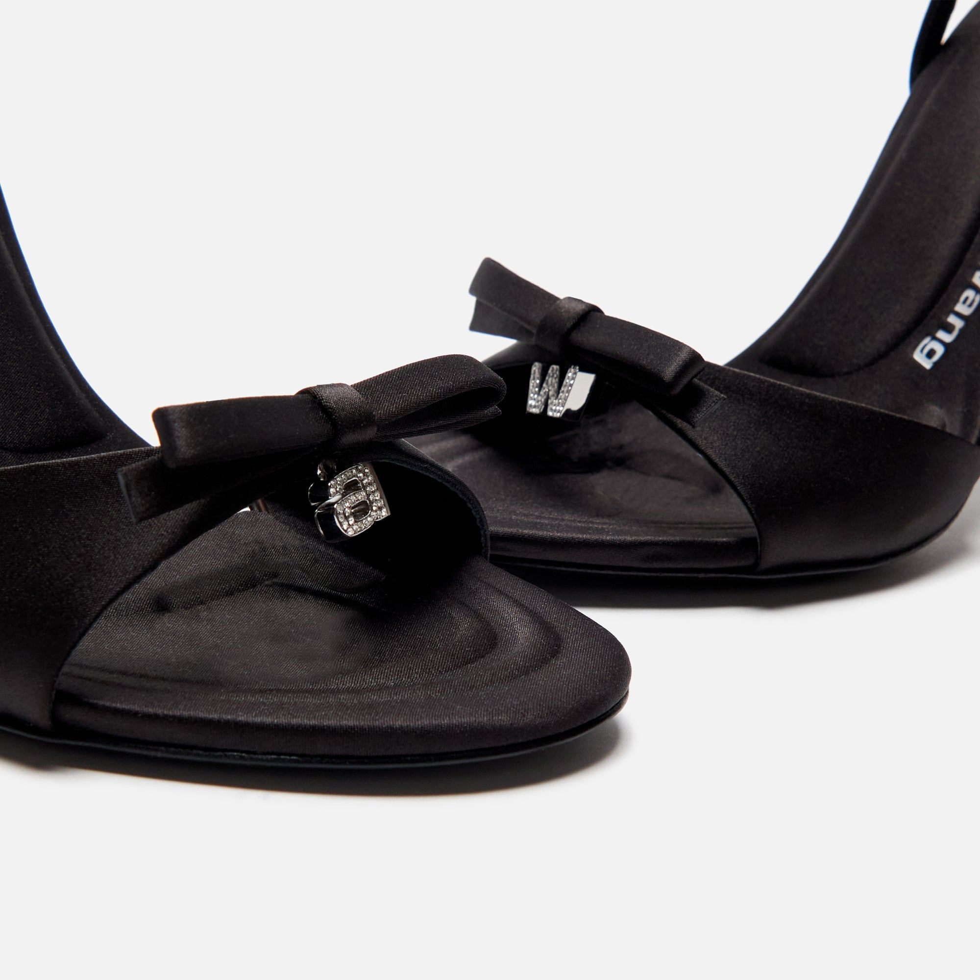 Alexander Wang Dahlia 105 Bow Sandal - Satin Black sold by Kith product image thumbnail 5