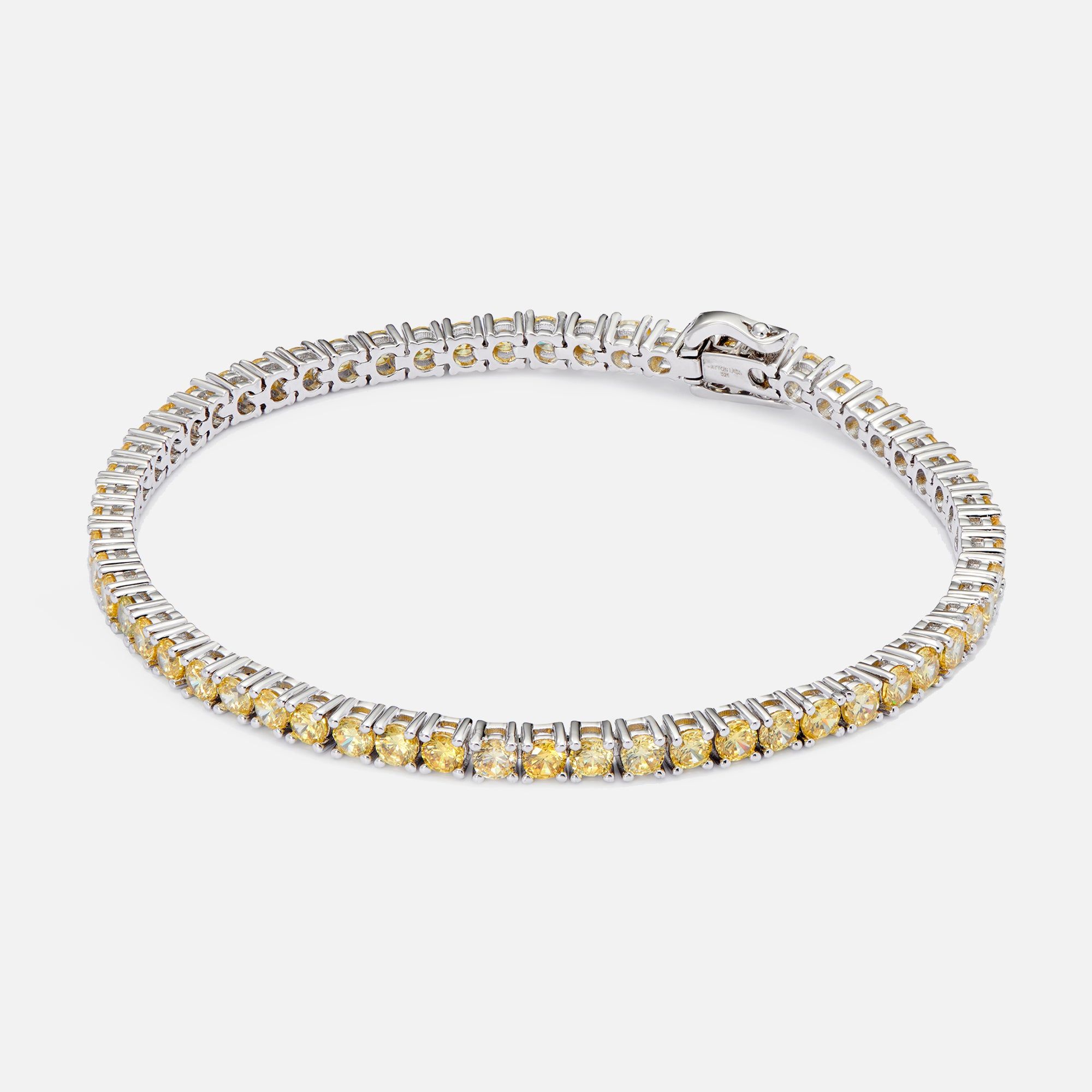 Hatton Labs Multi Tennis Bracelet - Silver / Yellow sold by Kith