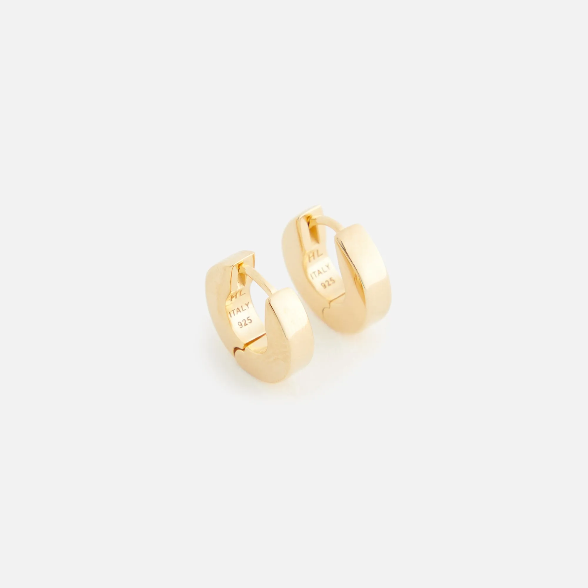 Hatton Labs Edge Hoop Earrings 18K Gold Plated - Gold | Parallel