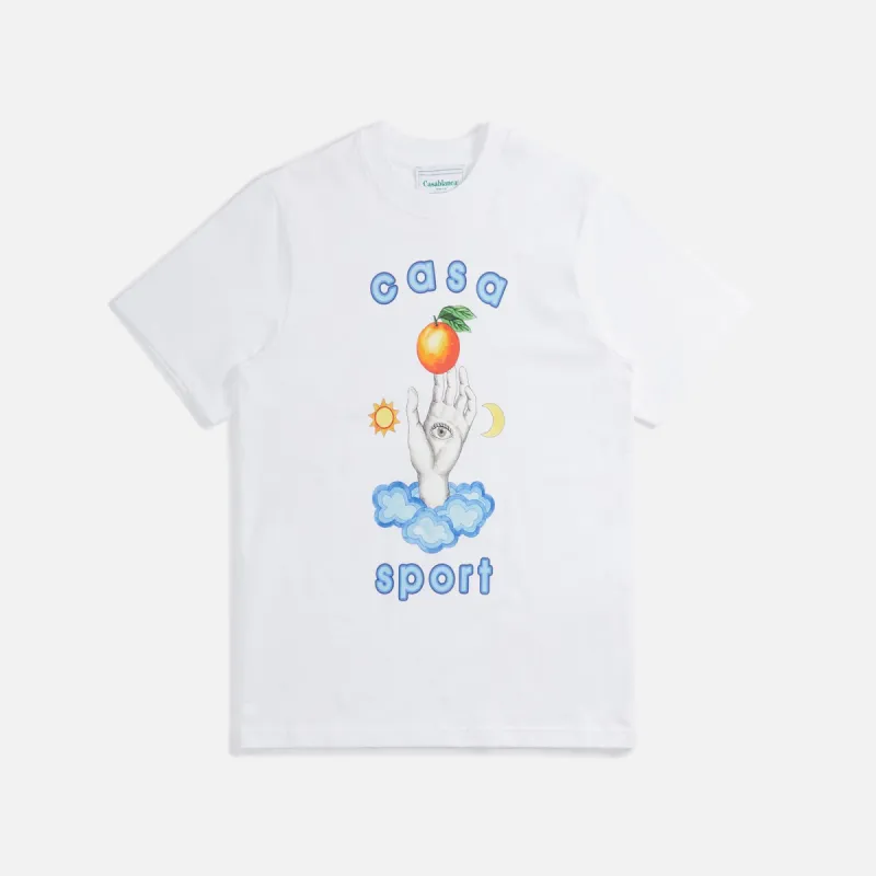 Casablanca Casa Tailsman Printed Tee - White made by Kith