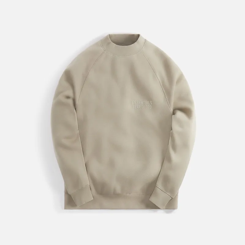 Essentials Fleece Crewneck Sweatshirt - Seal sold by Kith